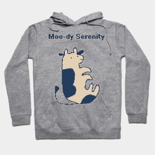 Moo-dy Serenity - 1bit Pixelart Hoodie